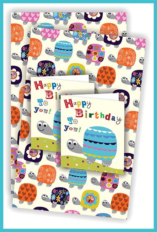 Gift Wrap Packs - 2 sheets with matching card or tags - £3.45